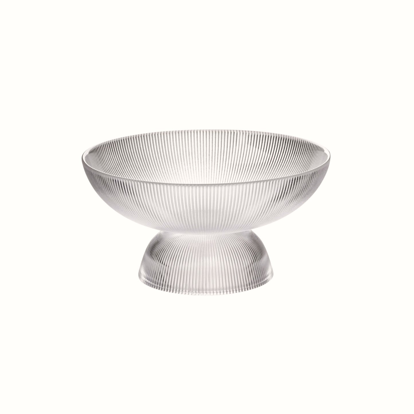 Alzata decorativa in vetro trasparente a coste Modern Kitchen