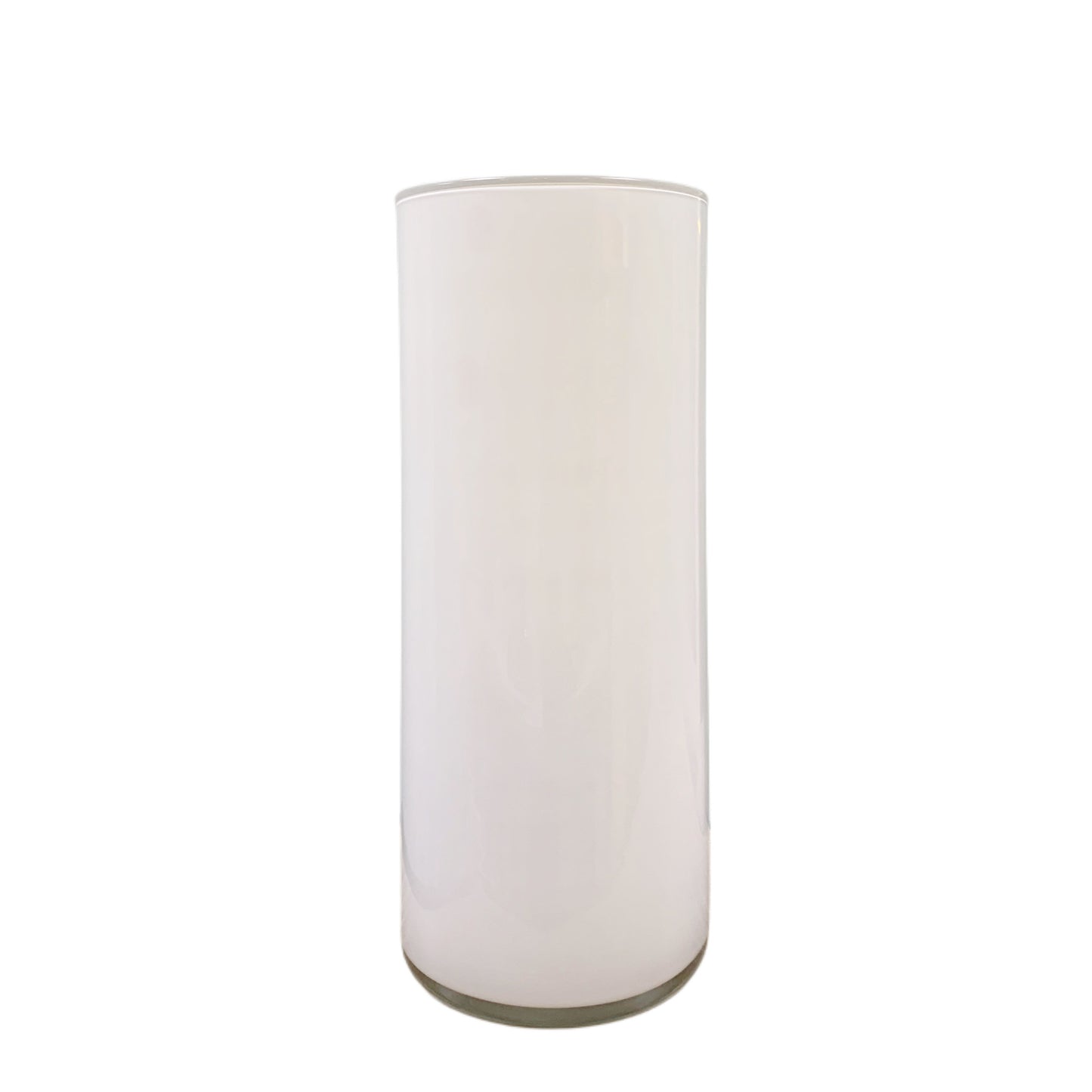 Vaso bianco vetro lucido