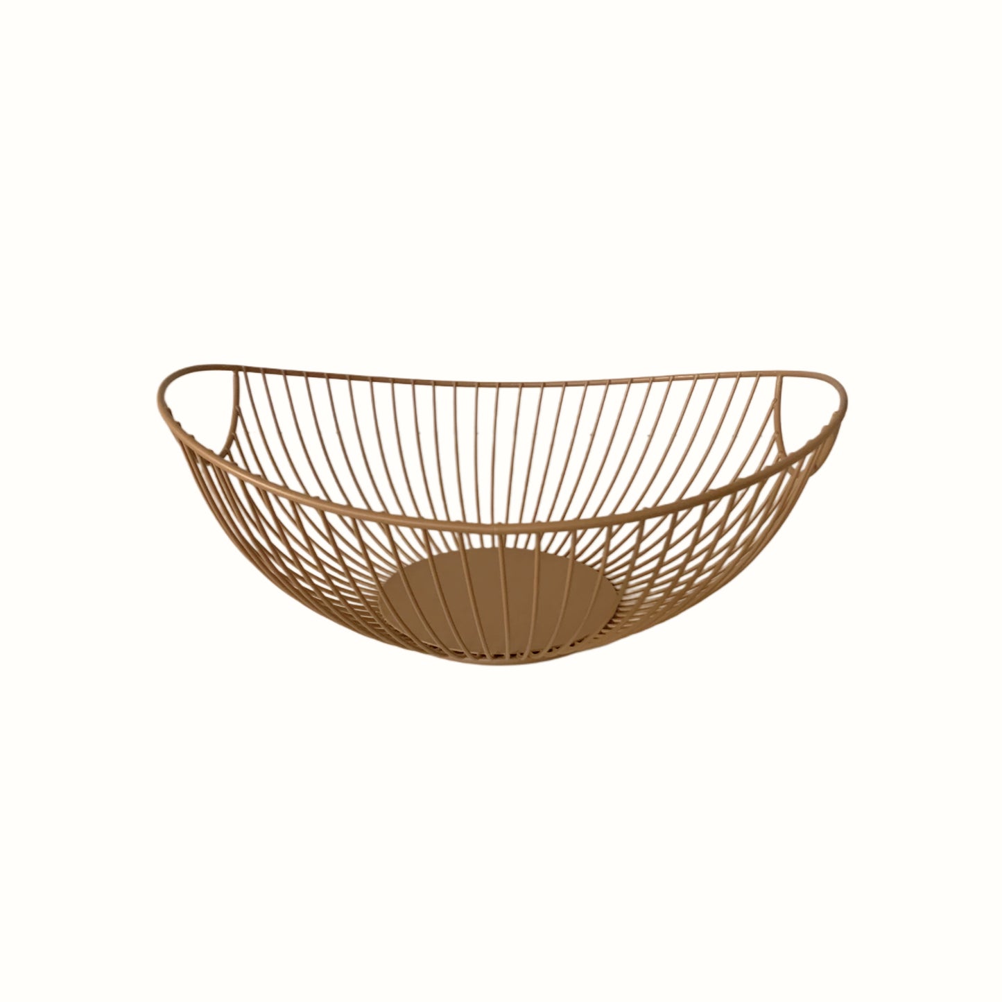 Cesto centrotavola decorativo in metallo Zeno – tonalità Moka