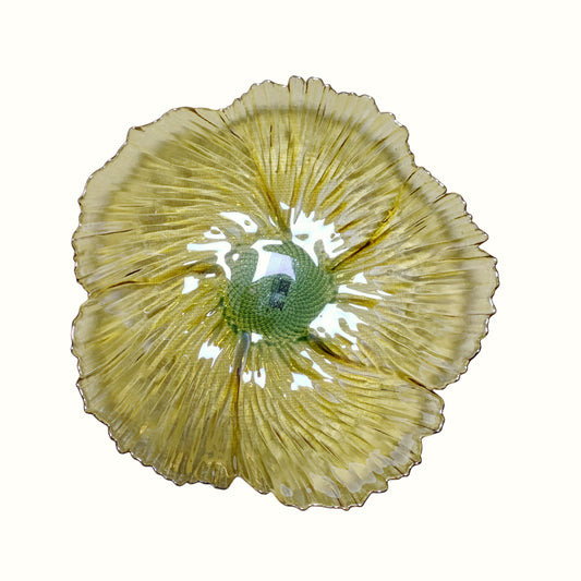 Piatto in Vetro Artistico Sfumato Verde