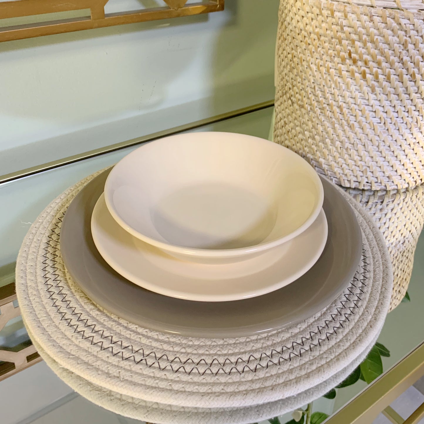 Servizio Piatti 18 pezzi Creamy