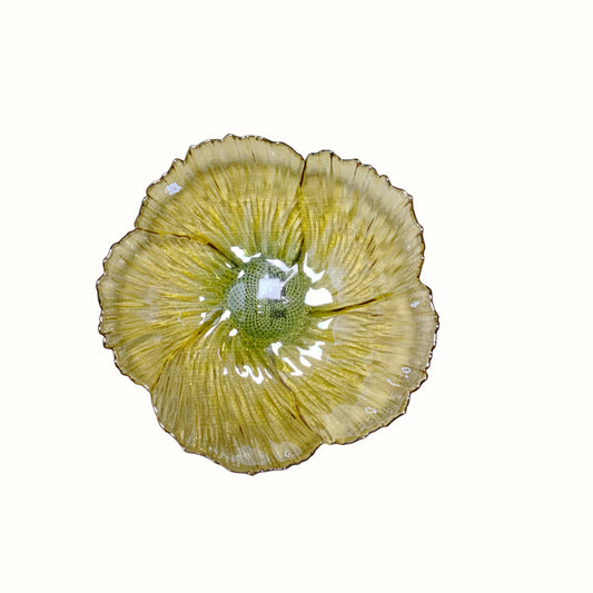 Piatto in Vetro Artistico Sfumato Verde