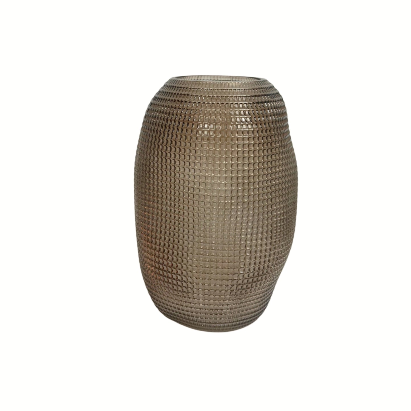 Vaso contemporaneo in vetro strutturato