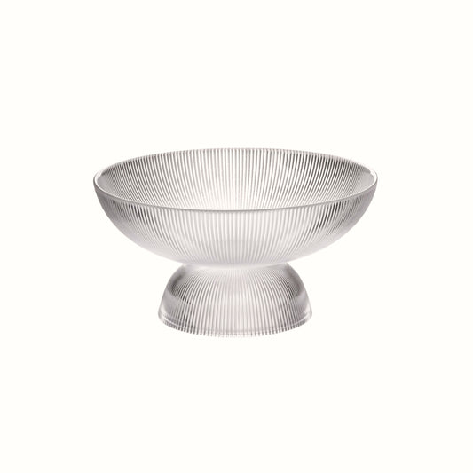 Alzata decorativa in vetro trasparente a coste Modern Kitchen