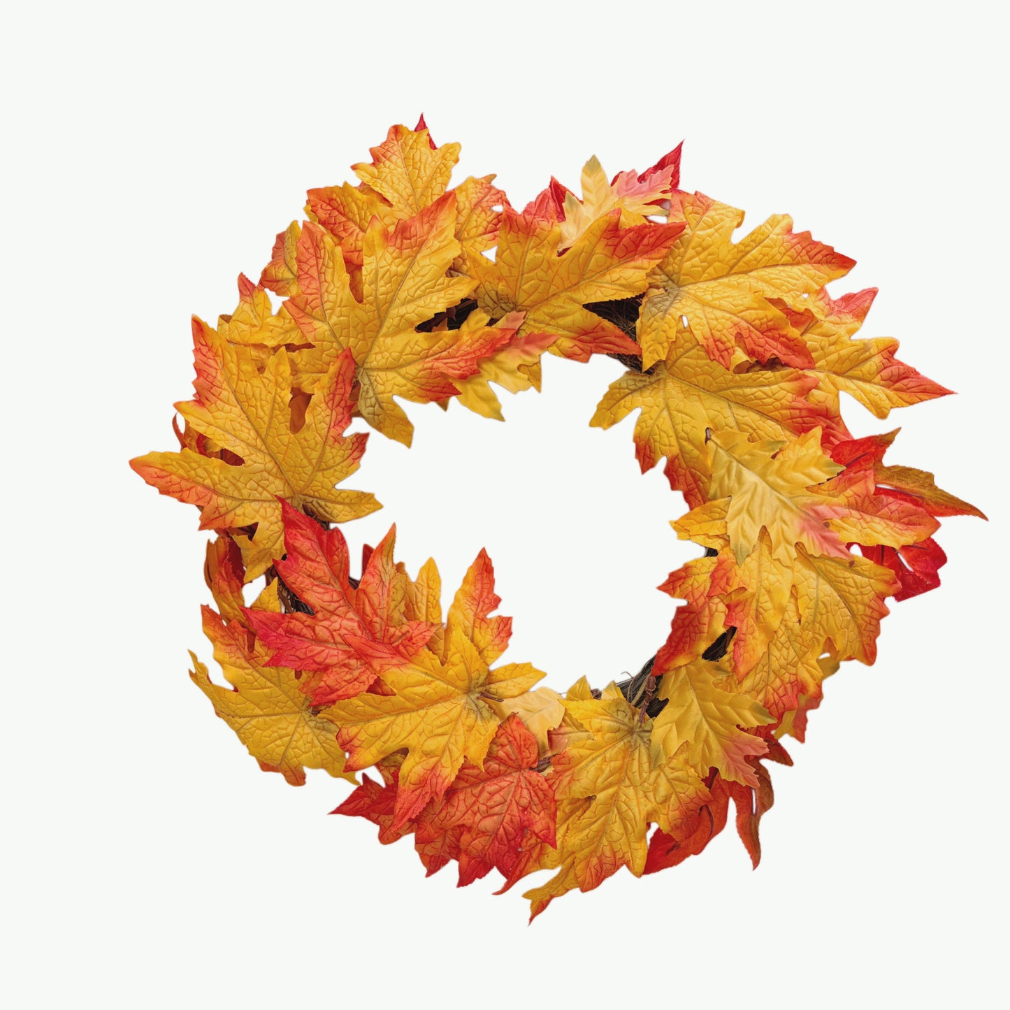 Ghirlanda Autunnale con Foglie d’Acero – Decorazione per Porta d’Ingresso