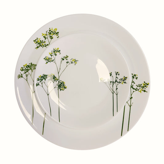 Set piatti piani e fondi moderni in vetro bianco stile Westwing per 6 persone